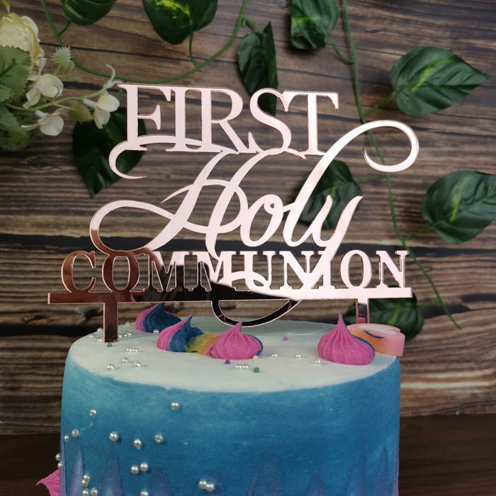 First Holy Communion Cake Topper - Religious Event - Cake Decor