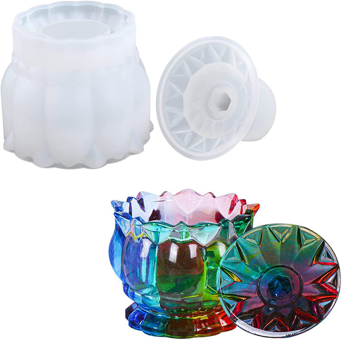 Flower Storage Box 3D Resin Jar Mold
