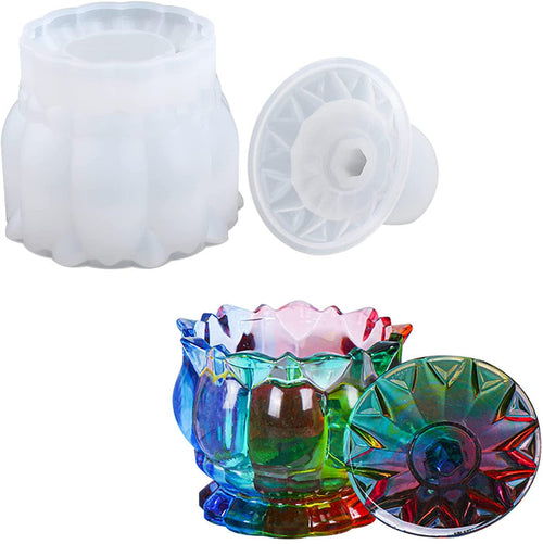 Flower Storage Box 3D Resin Jar Mold