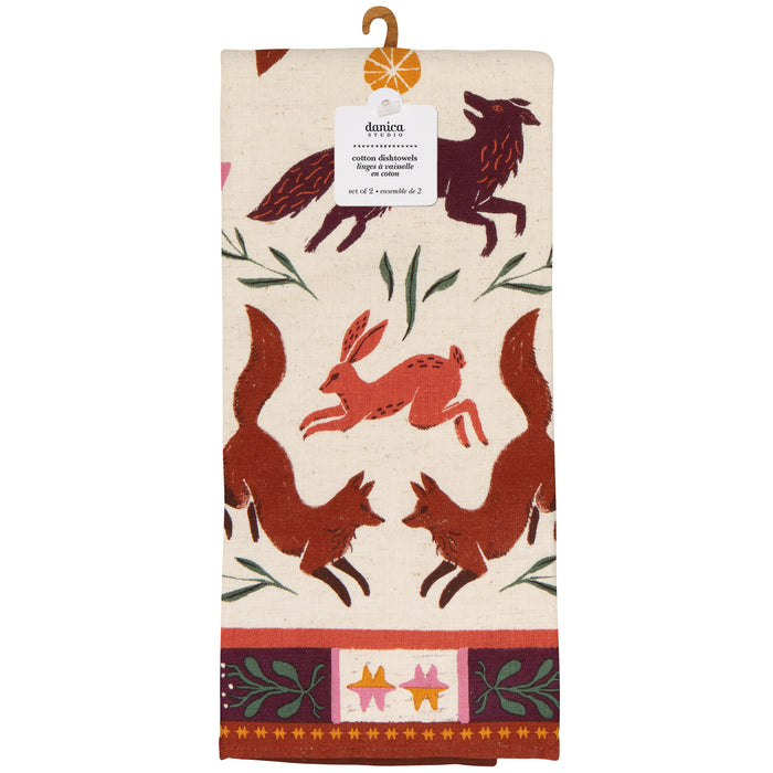 Folktale Dishtowels Set of 2