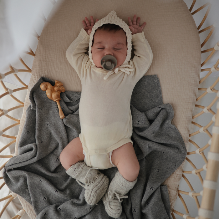 FRIGG BIBS - ROPE 2 PACK -SAGE&IVORY - 0-6m