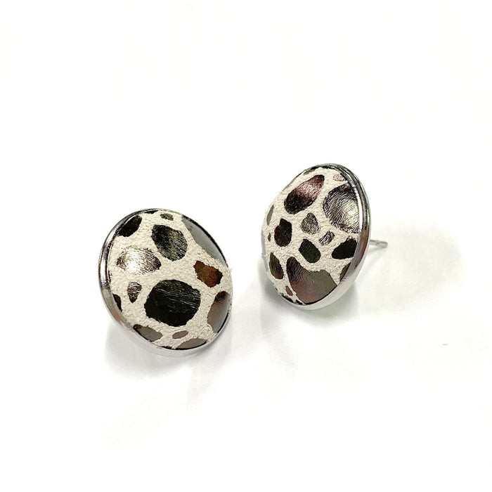 Full Circle Button Earrings