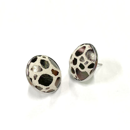 Full Circle Button Earrings
