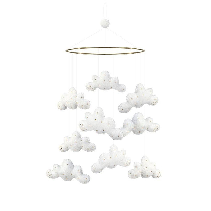 Gamcha - Baby Cot Mobile - Clouds - Mabel & Fox