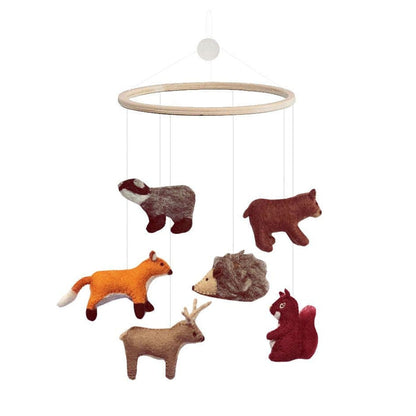 Gamcha - Baby Cot Mobile - Woodland - Mabel & Fox