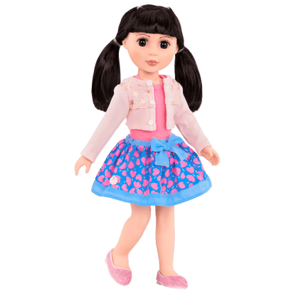 Cardigan outfit for 14-inch doll