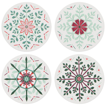 Good Tidings Christmas Soak Up Coasters Set of 4