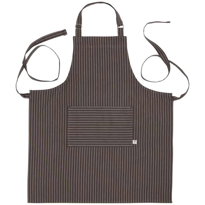 Granite Gray Pinstripe Chef Apron