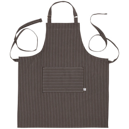 Granite Gray Pinstripe Chef Apron