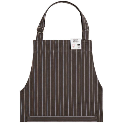 Granite Gray Pinstripe Chef Apron