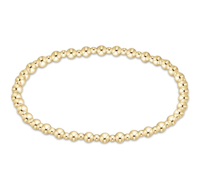 Grateful Gold 3mm Bead Bracelet