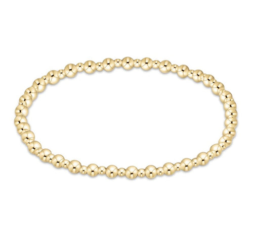 Grateful Gold 3mm Bead Bracelet