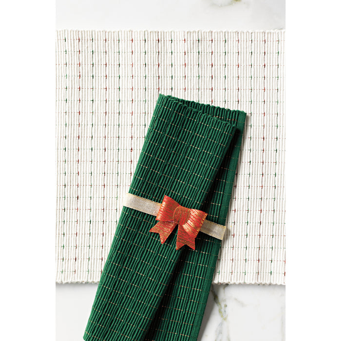 Green Copper Ribbed Placemat