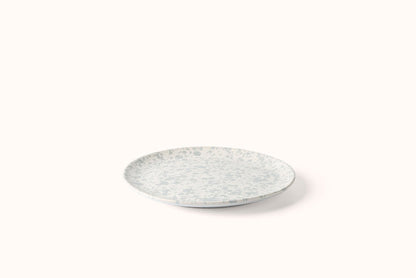 GREY ON WHITE SPLATTERWARE DINNERWARE