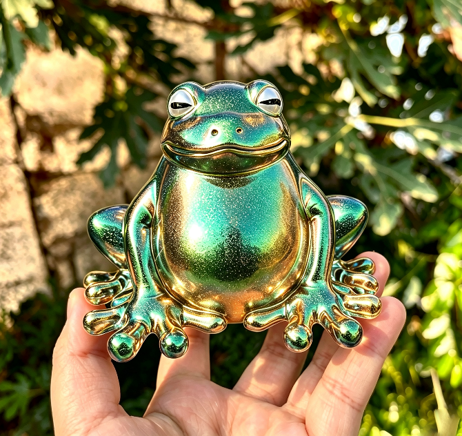 Handmade Chubby Frog Figurine Resin Mold