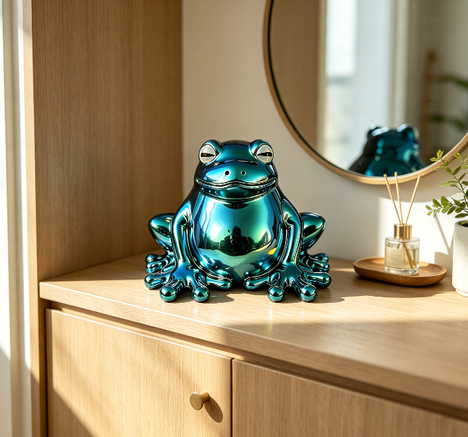 Handmade Chubby Frog Figurine Resin Mold
