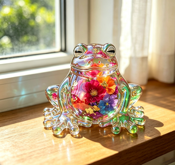 Handmade Chubby Frog Figurine Resin Mold