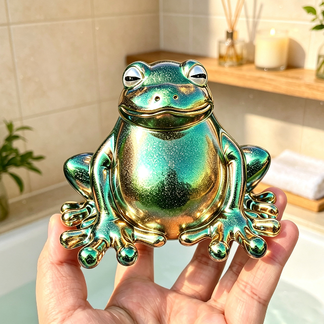 Handmade Chubby Frog Figurine Resin Mold