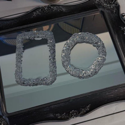 Handmade Crystal Cluster Edge Dish Storage Ornament Resin Mold