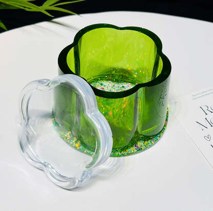 Flower Pudding Storage Jars Resin Mold-Large【Machine mold】