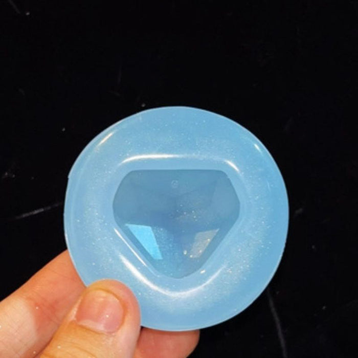 Handmade Crystal Heart with Hole Hanging Resin Mold
