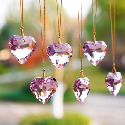 Handmade Crystal Heart with Hole Hanging Resin Mold