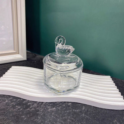 Handmade Crystal Swan Heart-shaped Storage Resin Mold