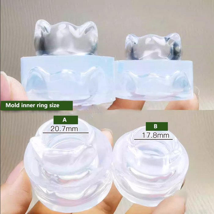 Handmade Cute Cat Ears Shape Ring Decoration Resin Molds