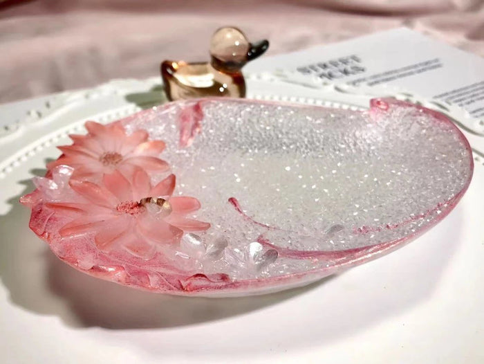 Handmade Diamond Daisy Tray Soap Storage Resin Molds