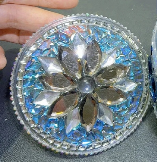 Handmade Diamond Flower Round Hanging Resin Mold
