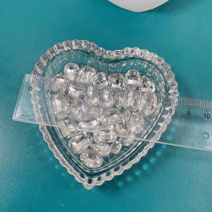 Handmade Diamond Heart Storage Box Resin Mold