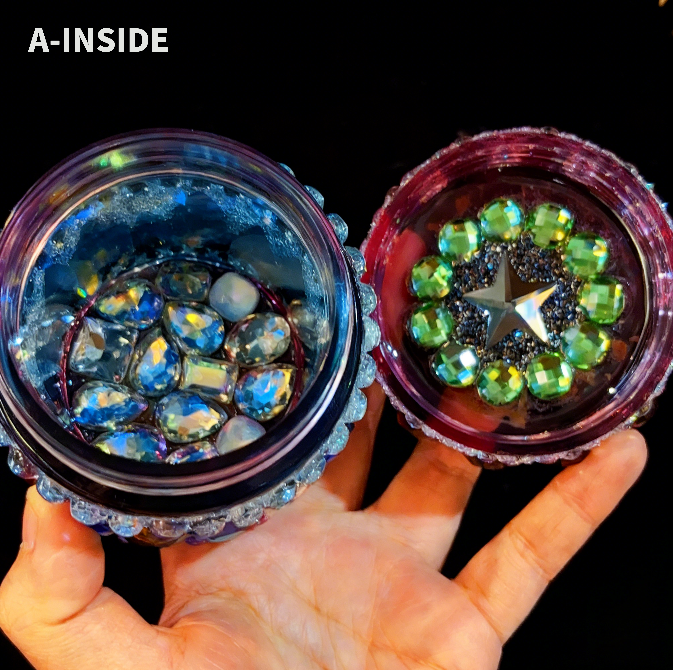 Handmade Diamond Large Pudding Jar Resin Mold