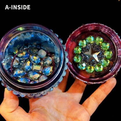 Handmade Diamond Large Pudding Jar Resin Mold