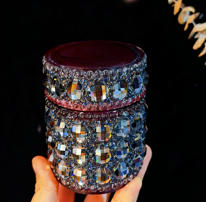 Handmade Diamond Large Pudding Jar Resin Mold