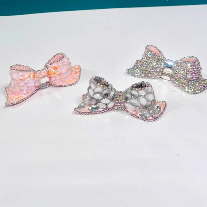 Handmade Diamond Mini Bow Jar Accessory Resin Mold