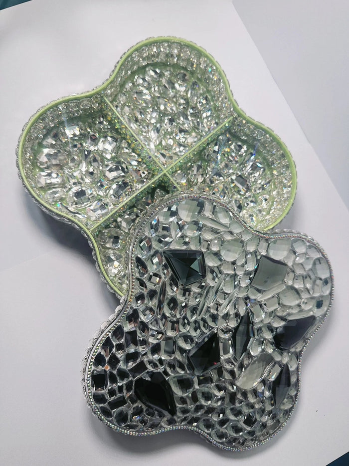 Handmade Diamond Oversized Divider Tray Storage Resin Molds（Mold Weight：105.82 oz ）
