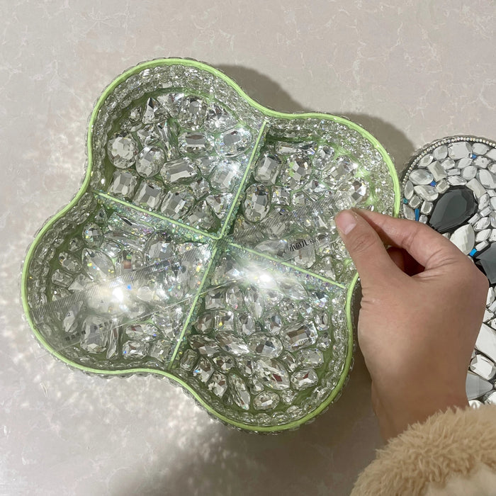 Handmade Diamond Oversized Divider Tray Storage Resin Molds（Mold Weight：105.82 oz ）