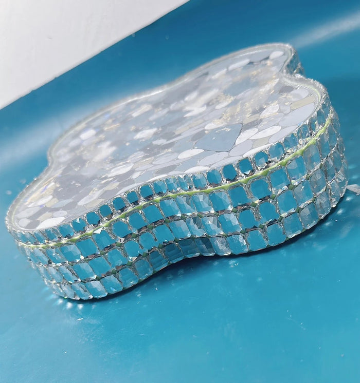 Handmade Diamond Oversized Divider Tray Storage Resin Molds（Mold Weight：105.82 oz ）
