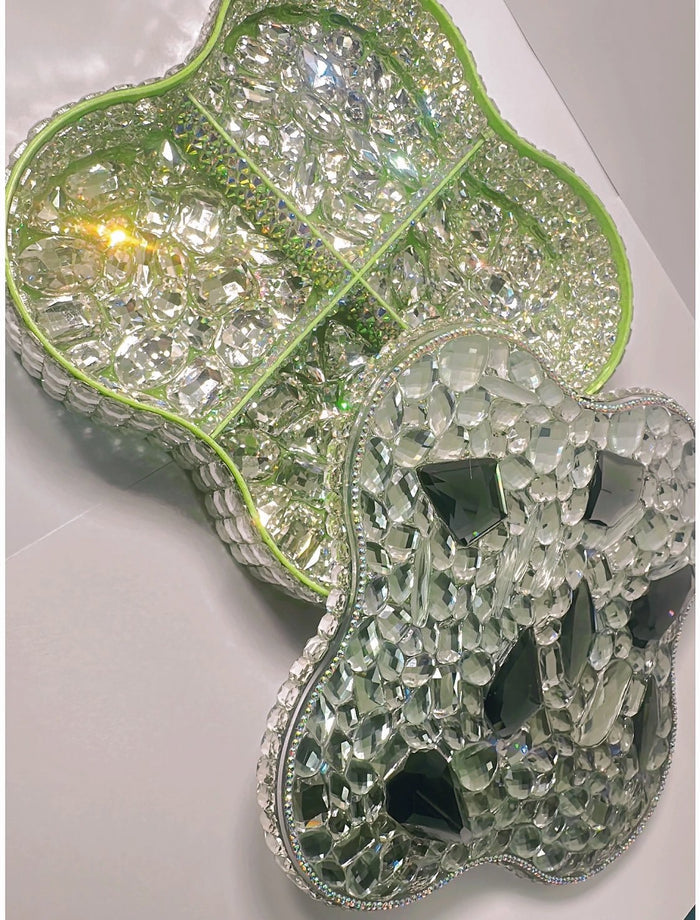 Handmade Diamond Oversized Divider Tray Storage Resin Molds（Mold Weight：105.82 oz ）