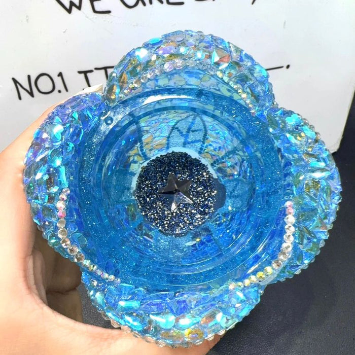 Handmade Diamond Rose Flower Storage Box Resin Molds