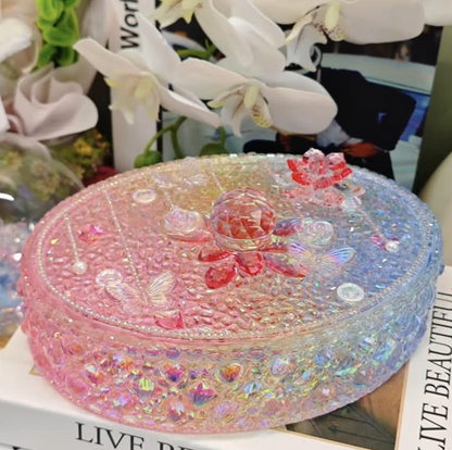 Handmade Diamond-Shaped Large Oval Storage Box Resin Mold