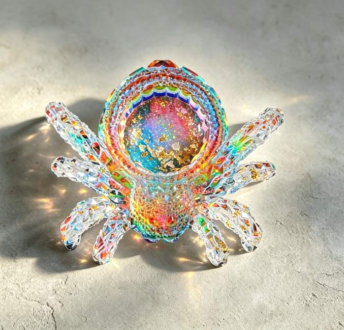 Handmade Diamond Spider Candlestick Ornament Resin Molds