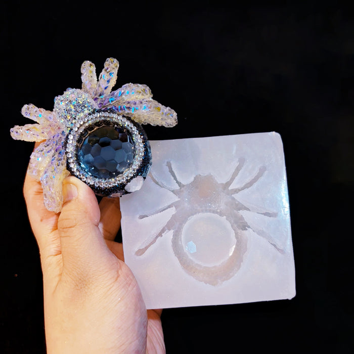 Handmade Diamond Spider Candlestick Ornament Resin Molds
