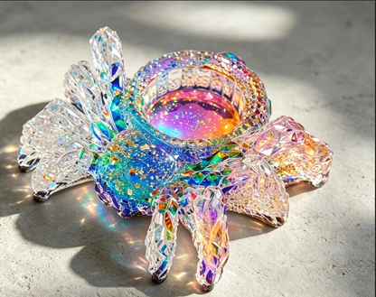 Handmade Diamond Spider Candlestick Ornament Resin Molds