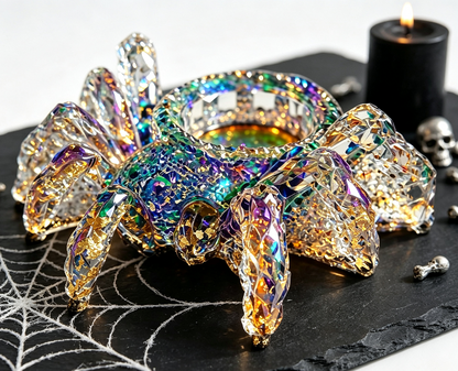 Handmade Diamond Spider Candlestick Ornament Resin Molds