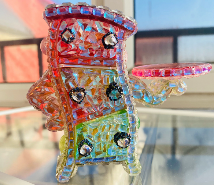 Handmade Diamond Twist Drawer Ornament Storage Resin Mold