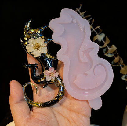Handmade Flying Dragon Hanging Resin Mold with Hole