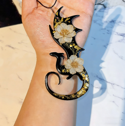 Handmade Flying Dragon Hanging Resin Mold with Hole