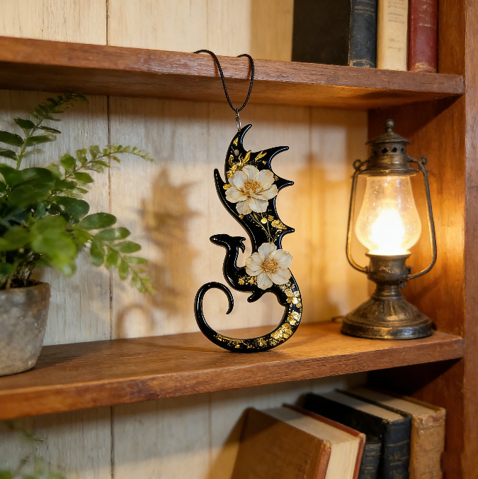 Handmade Flying Dragon Hanging Resin Mold with Hole