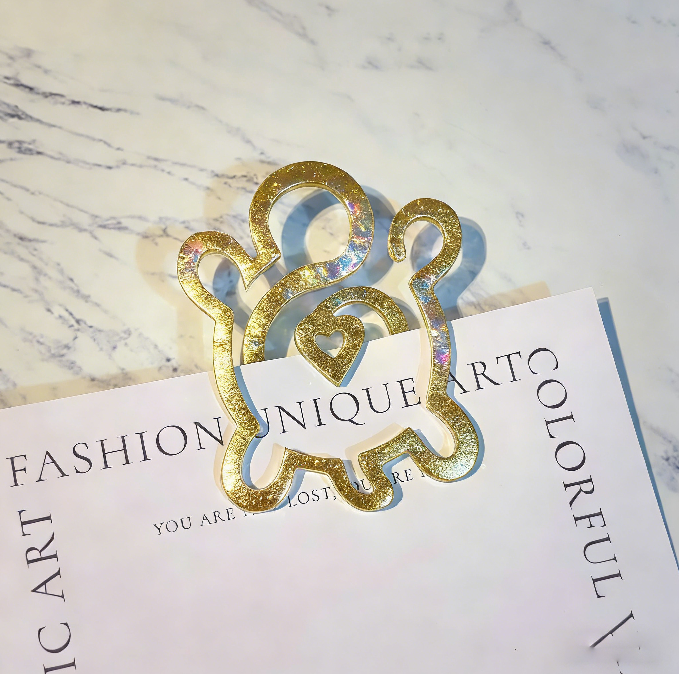 Handmade Heart Turtle Bookmark Resin Mold